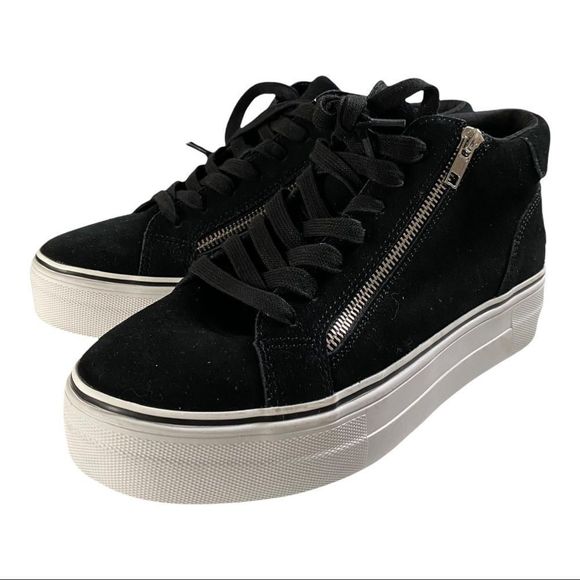 Steve Madden Gryphon Sneaker black suede 9 NEW - Picture 2 of 8